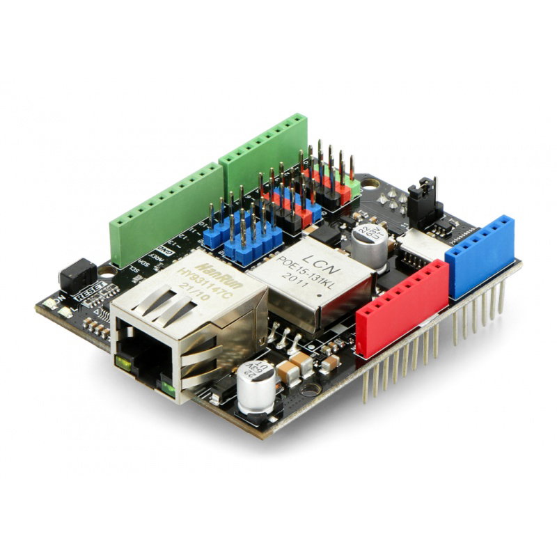 Ethernet- und PoE-Schild – W5500 – Ethernet- und PoE-Schild für