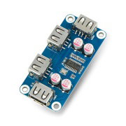 USB Hub Hat (B) - Hub mit 4 Ports - Overlay für Raspberry Pi 4B