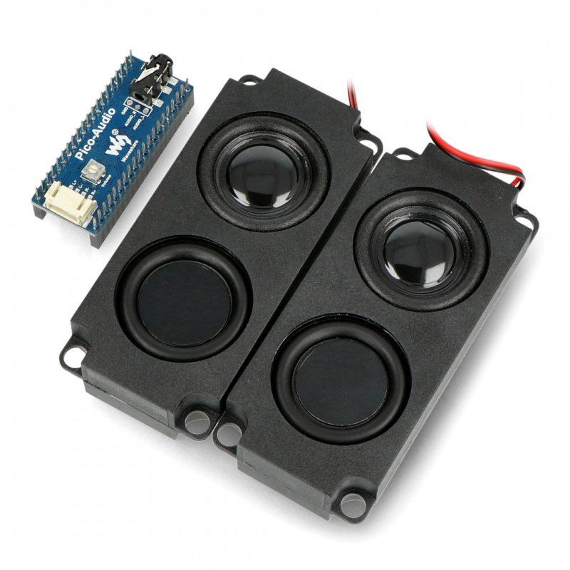 Audioerweiterung + 2x 5W Lautsprecher für Raspberry Pi Pico -