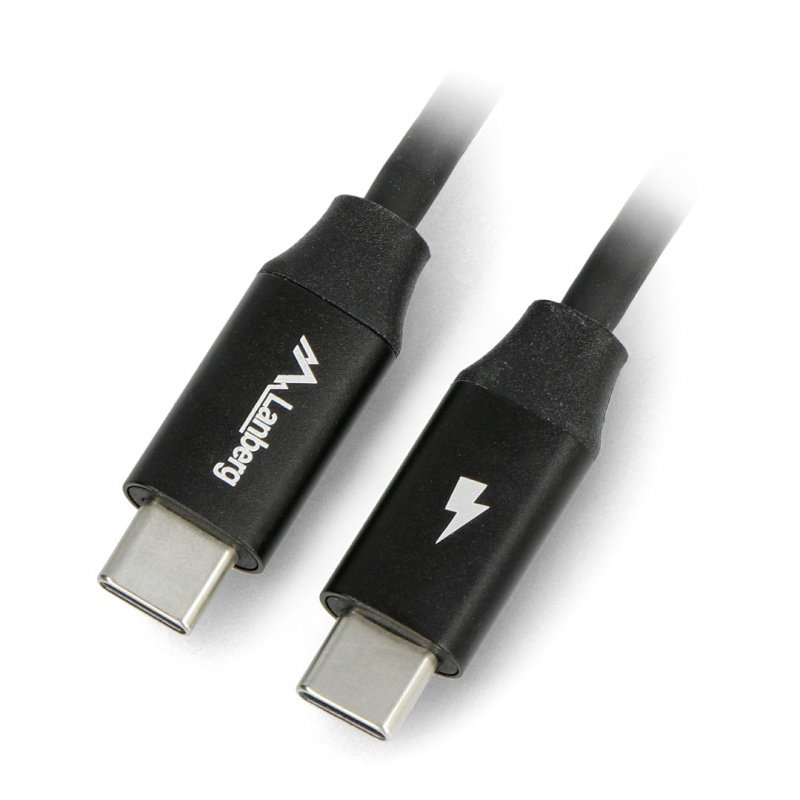 Lanberg USB C - USB C 2.0 schwarz Premium QC 4.0 PD 1,8 m Kabel