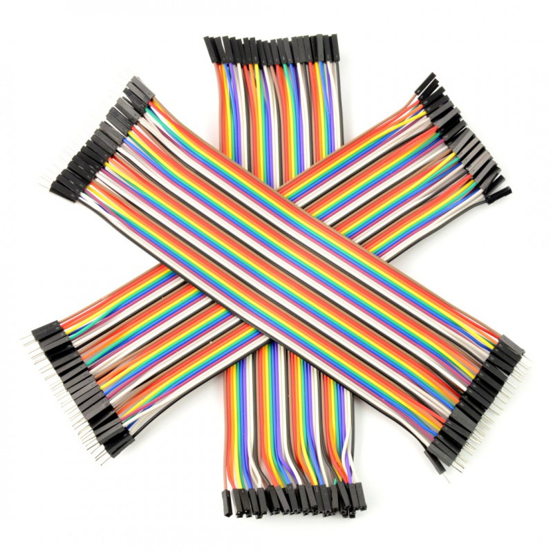 JustPi Verbindungskabel Set - 20cm 3x40St mm, f-f, m-f (120
