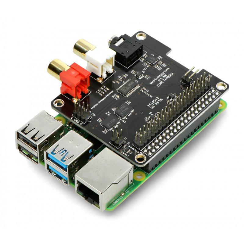 HiFiBerry DAC2 Pro - Soundkarte für Raspberry Pi 4B / 3B + / 3B
