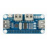 USB Hub Hat - Hub mit 4 Ports - Overlay für Raspberry Pi 4B /