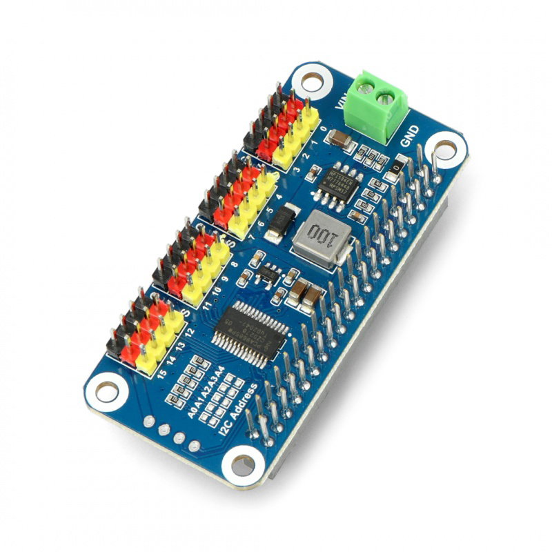 Servo Driver HAT IC Test Board - 16 Servotreiber für Raspberry