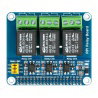 RPi-Relaisplatine – 3 Relais – Raspberry Pi-Overlay – Waveshare