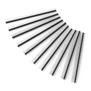 Goldpin Stecker 1x40 gerade Raster 2,54mm - schwarz - 10St.