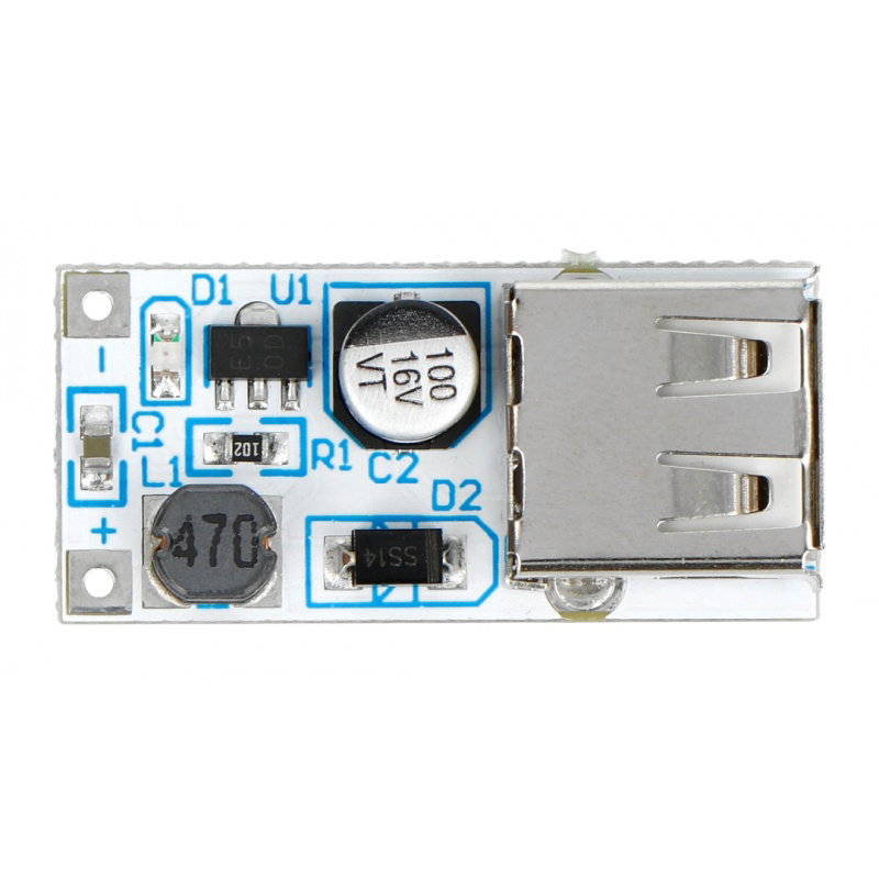 Velleman VMA403 - Aufwärtswandler 5V 0,6 A mit USB-Anschluss -