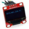 OLED-Display, blaue Grafik, 0,96 '' 128x64px I2C - rot