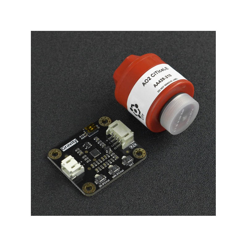 Gravity Electrochemical Oxygen Sensor (0-100Vol) I2C