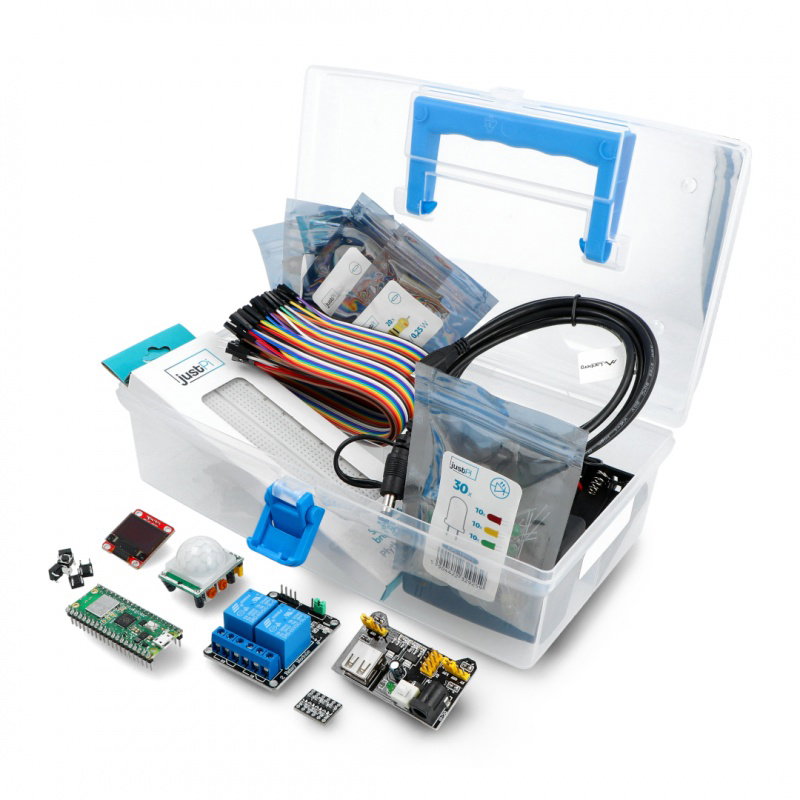 Set mit Raspberry Pi Pico W mit Anschlüssen