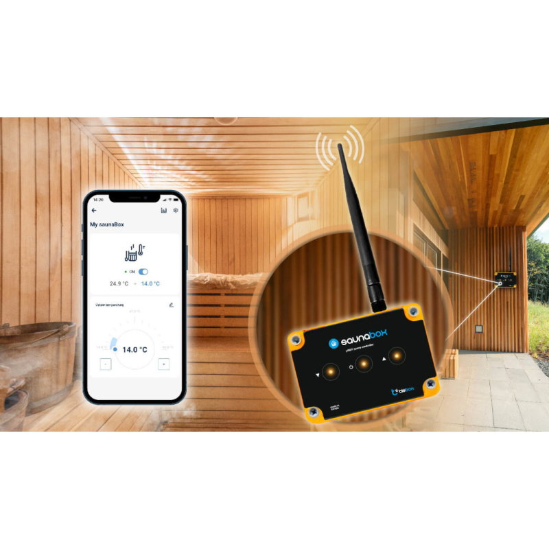 SAUNABOX EA STEROWNIK SAUN Z ANTENĄ ZEWNĘTRZNĄ