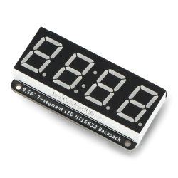 Adafruit 0,56 "4-stellige 7-Segment-Anzeige mit I2C-Rucksack -