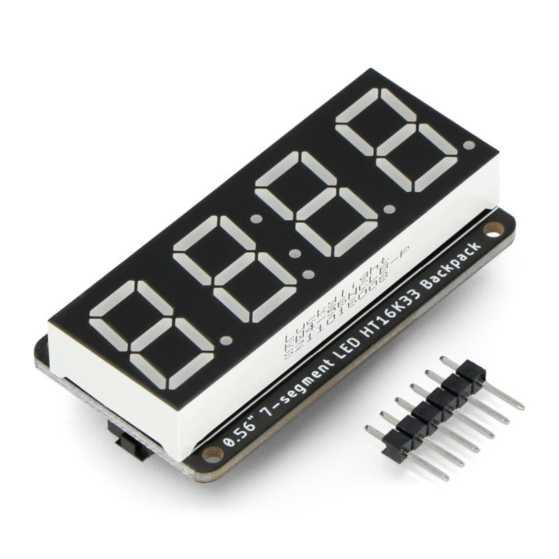 Adafruit 0,56 "4-stellige 7-Segment-Anzeige mit I2C-Rucksack -