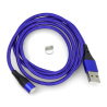 Kabel magnetyczny USB A / USB type C 1m AK-USB-42