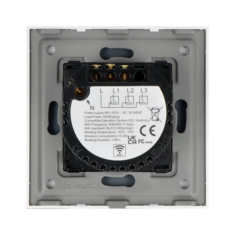 Smart Home WIFI 2G - Wand-Touch-Schalter - WiFi TUYA - 2-Kanal