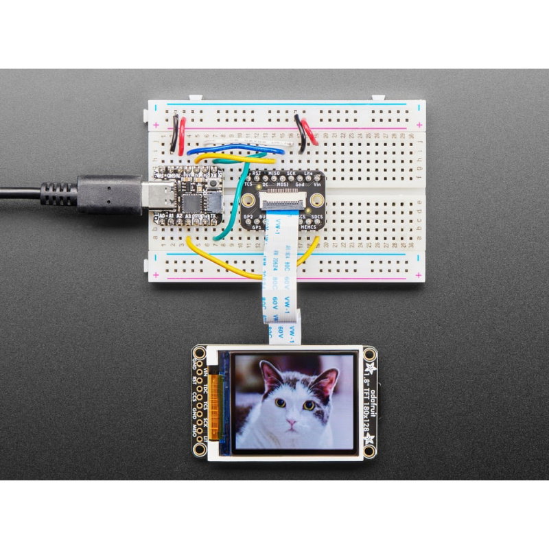 Grafisches Farb-TFT-LCD 1,8 '' 128x160px mit einem