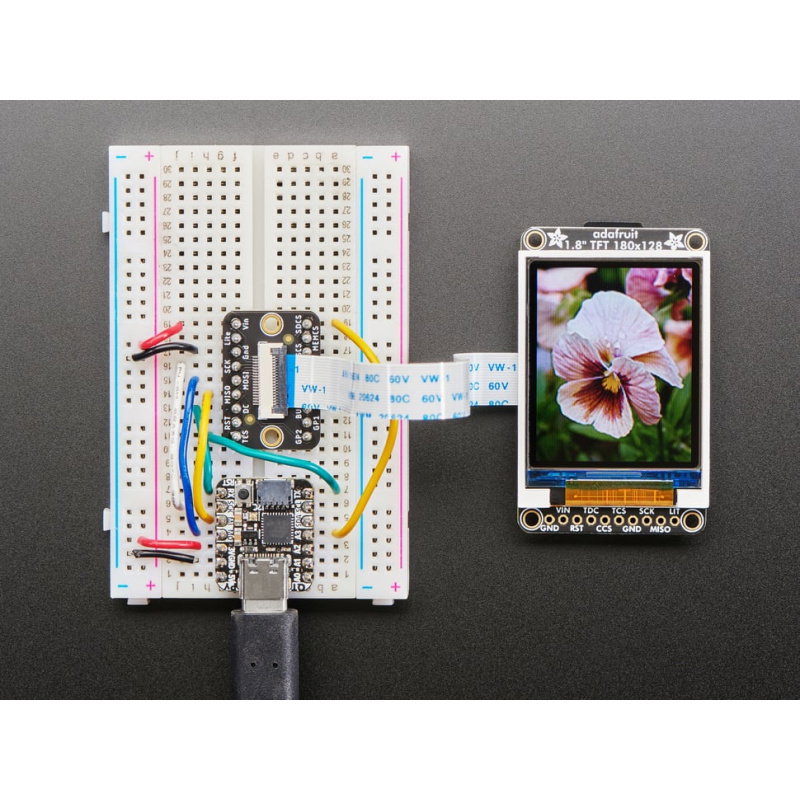 Grafisches Farb-TFT-LCD 1,8 '' 128x160px mit einem