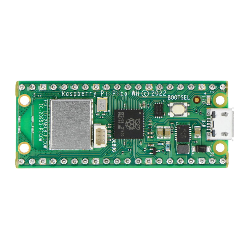 Raspberry Pi Pico WH - RP2040 ARM Cortex M0 + CYW43439 - WiFi -
