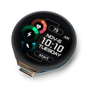 RP2040 Microcontroller Development Board, with 1.28inch Round