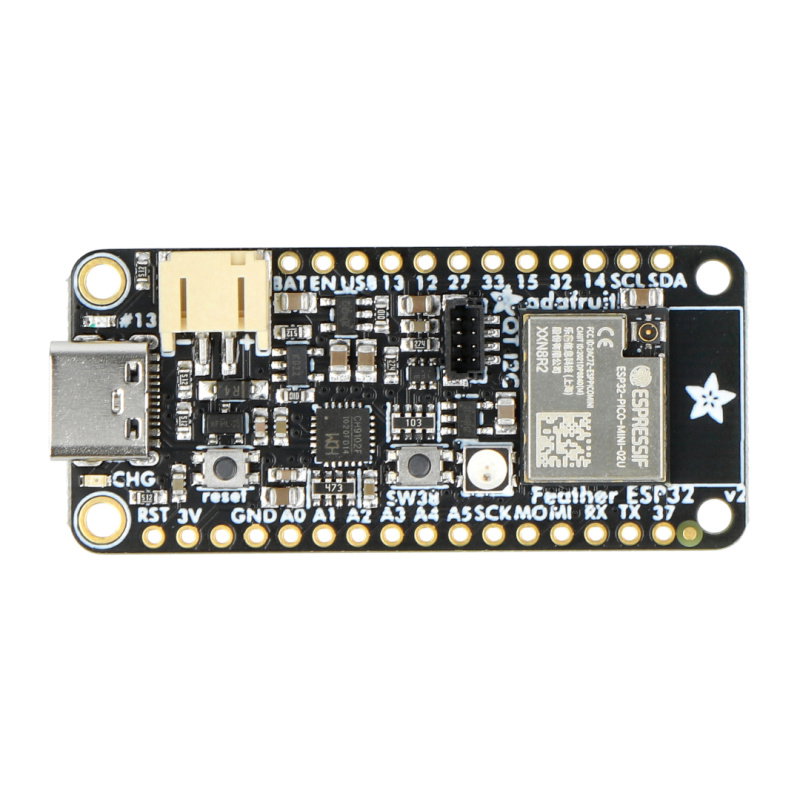 Feather ESP32 V2 w.FL Antenne - WiFi-Modul - kompatibel mit