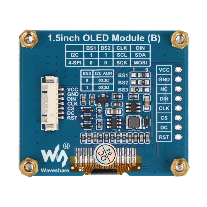 1.5inch OLED Display Module, 128×128 Resolution