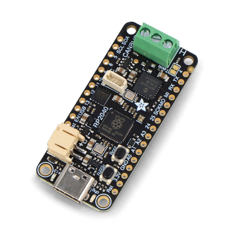 Adafruit RP2040 CAN Bus Feather with MCP2515 CAN Controller -