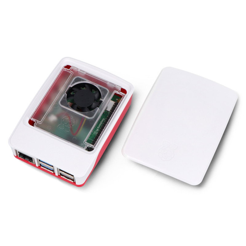 Gehäuse für Raspberry Pi 5 offiziell - rot und weiß