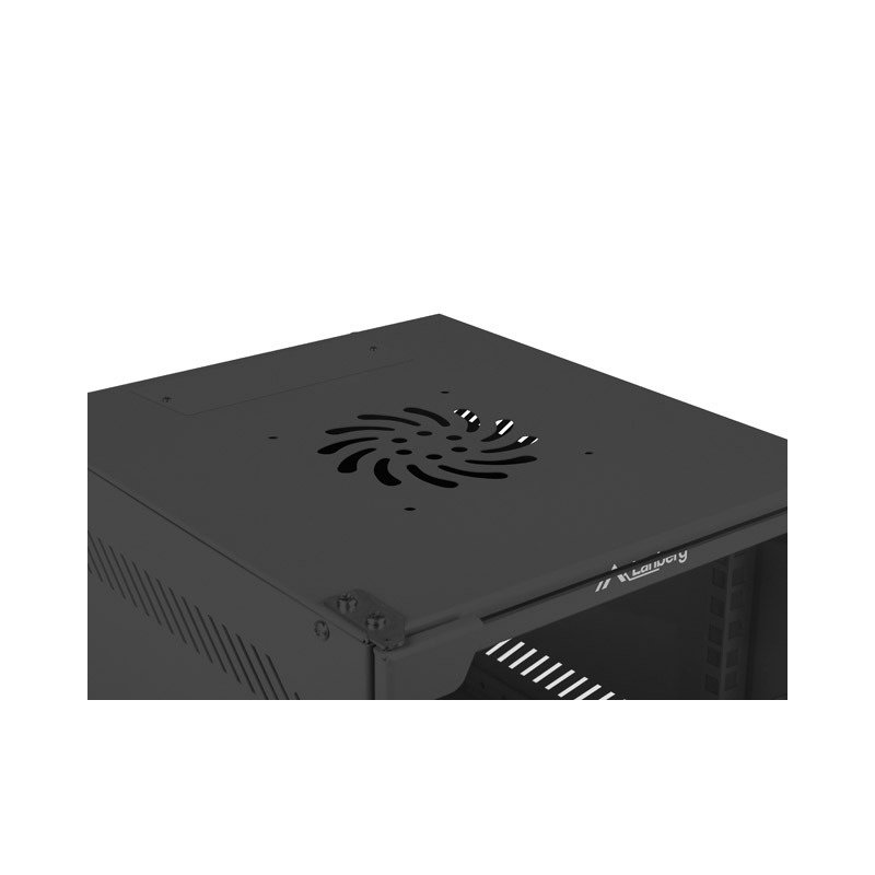 SZAFA INSTALACYJNA RACK WISZĄCA 10"" 6U 280X310 CZARNA DRZWI