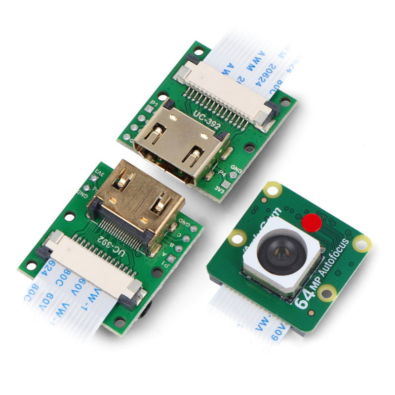 Arducam 64MP Camera and CSI-to-HDMI Adapter Set