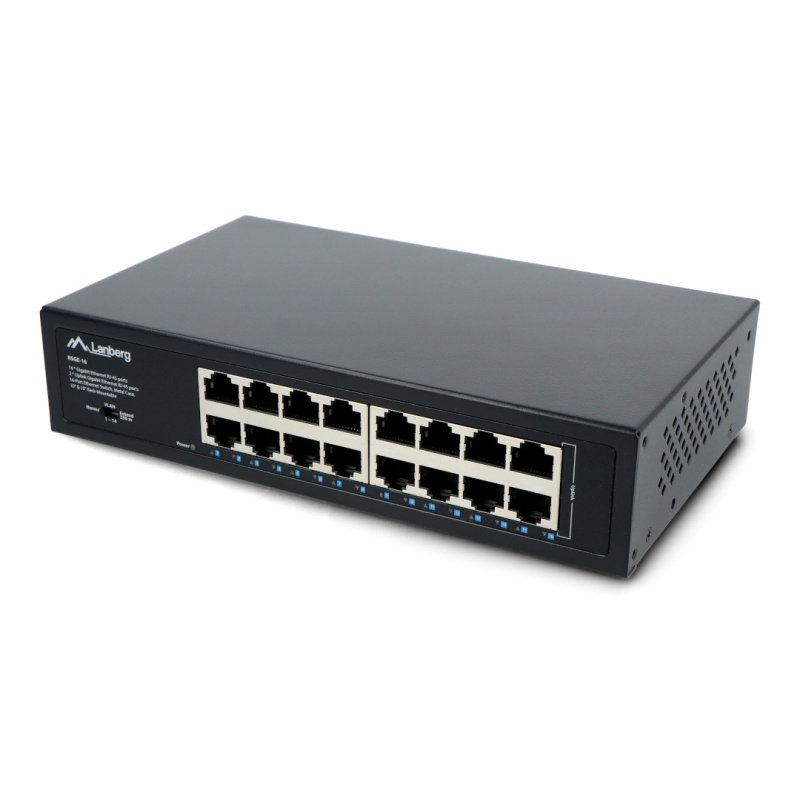 SWITCH LANBERG RSGE-16 16X 1GB NIEZARZĄDZALNY GIGABIT ETHERNET