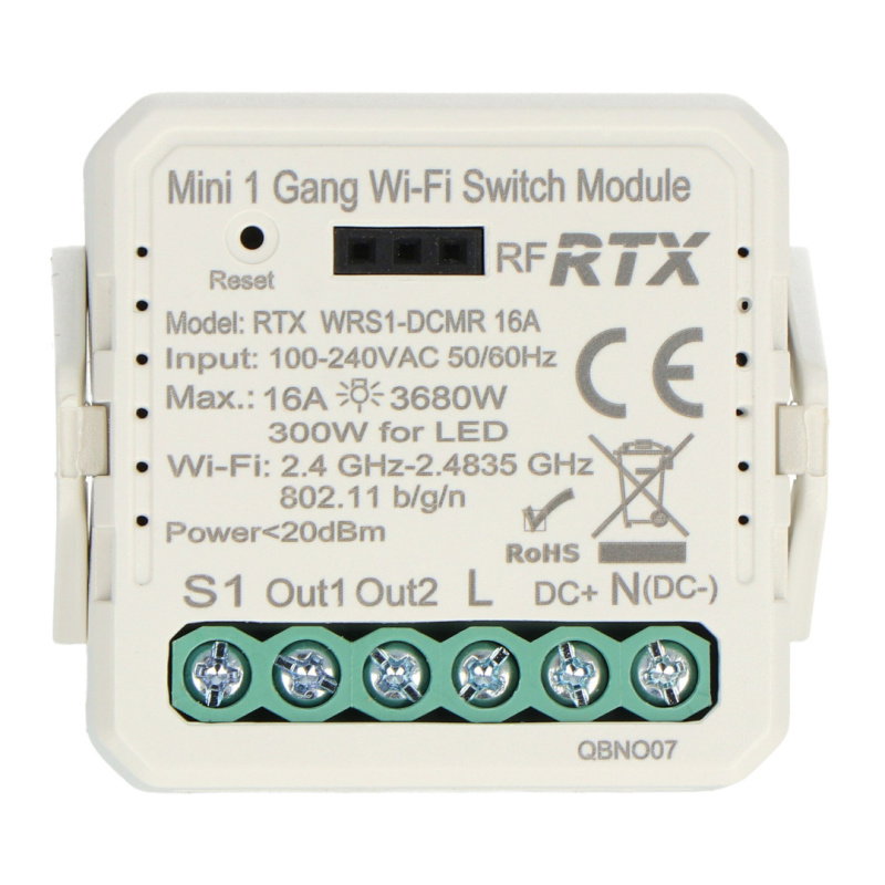 RTX WiFi Tuya WRS1-DCMR Induktionsrelais