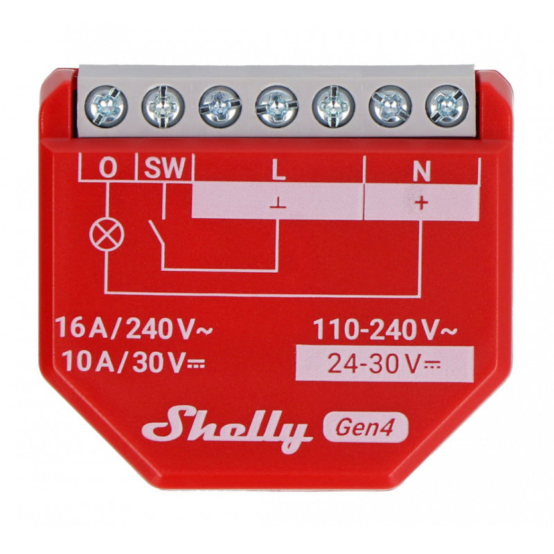 Sterownik Shelly 1 PM Gen4 Zigbee/Matter