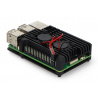 JustPi Gehäuse für Raspberry Pi 5 mit zwei Lüftern - Aluminium