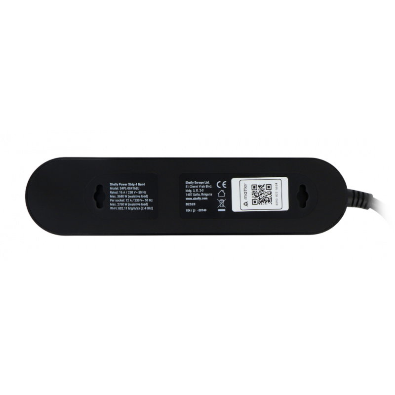Shelly Inteligentna Listwa Zasilająca Shelly Power Strip 4