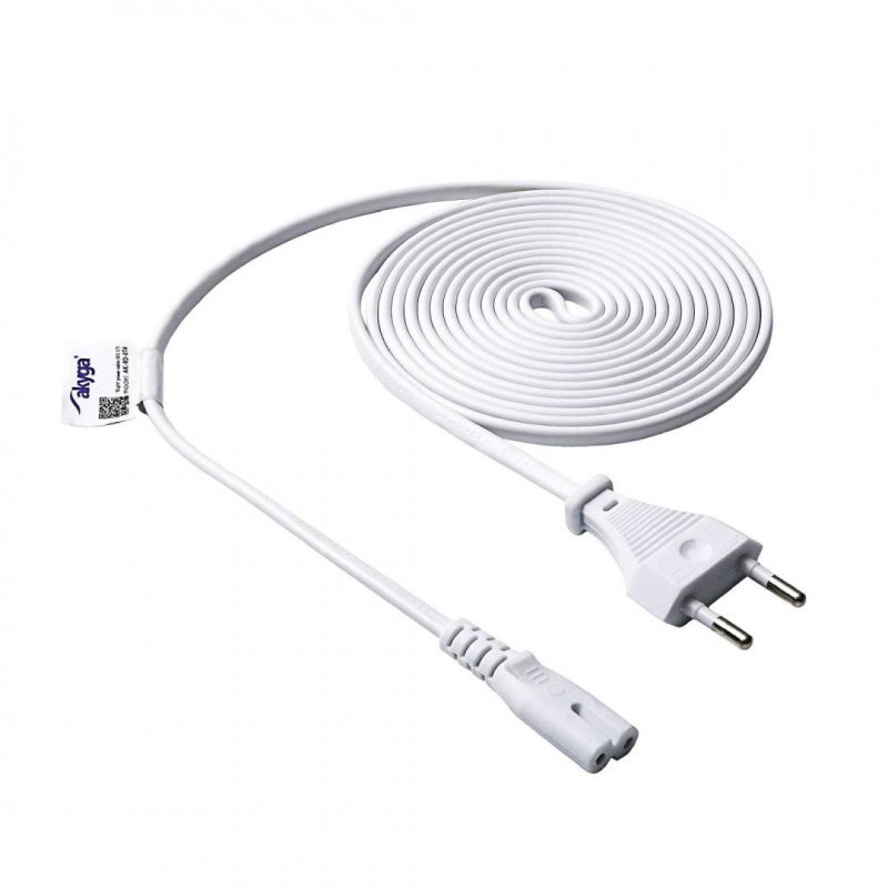 Kabel zasilający ósemka Akyga AK-RD-07A CCA 2x0.5mm² CEE 7/16 /