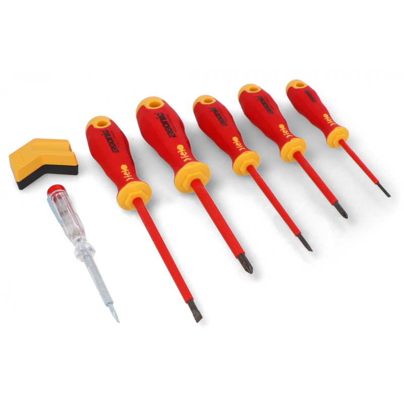 Ergonic VDE isolierter Schraubendreher-Satz + Tester +