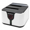 Dockingstation für 2,5"/3,5"-HDD- und SSD-Laufwerke – SATA III – USB 3.0 – mit Offline-Klonfunktion – Qoltec 50309