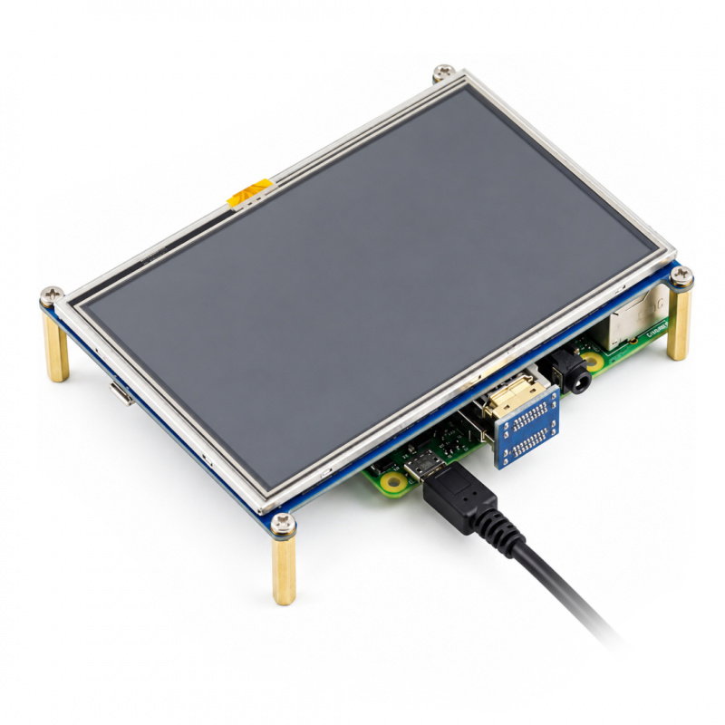 Touchscreen 800x480px für Raspberry Pi - Joy-IT RB-LCD-5 5''