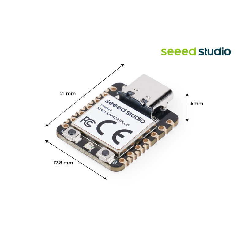 Seeed Xiao SAMD21 Plus - 27 GPIO/Li-Ion-Laden - Arduino/CircuitPython - Seeedstudio 100031394
