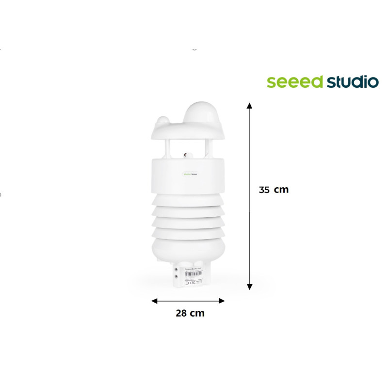 SenseCAP S700-A 7in1 - Sensor zum Bau einer Wetterstation mit Radar-Niederschlagsmessung - Seeedstudio 101991050