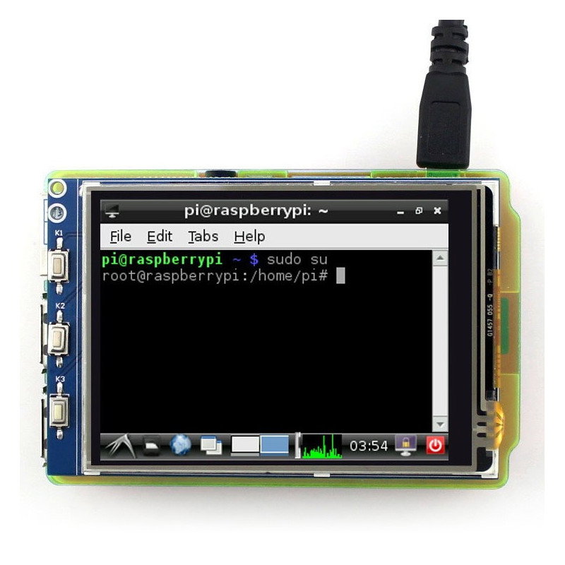 3,2 "TFT resistiver Touchscreen 320x240px GPIO für Raspberry Pi 2 / B +