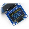 OLED-Display, monochrome Grafik 0,96 "128x64px SPI / I2C- gewinkelte Anschlüsse
