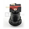 Arcade Push Button 3,3 cm - schwarz mit grüner Beleuchtung