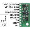 LIS3MDL 3-Achsen-I2C / SPI-Digitalmagnetometer - Pololu-Modul