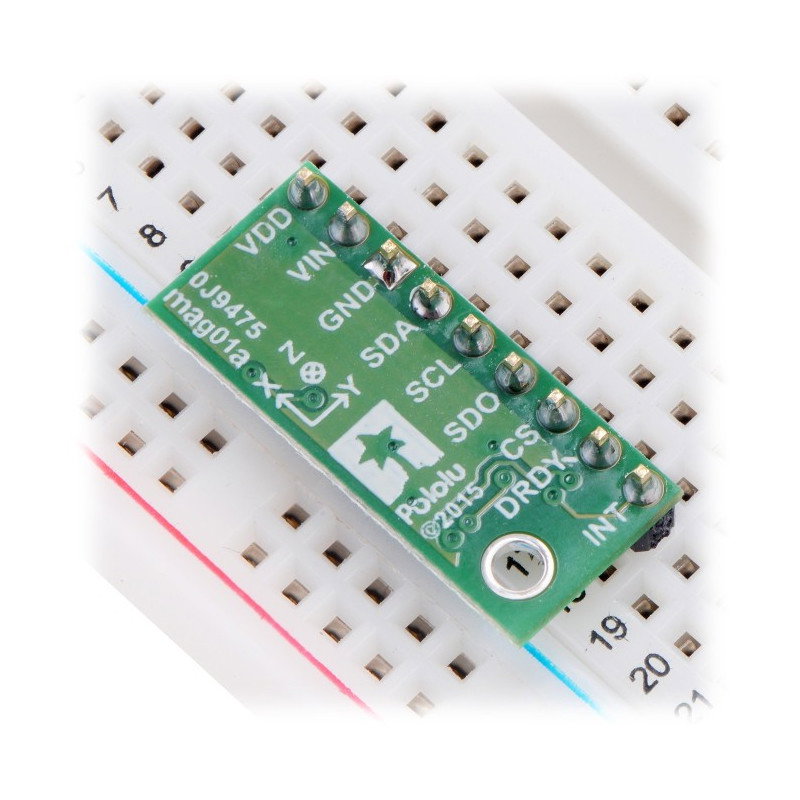 LIS3MDL 3-Achsen-I2C / SPI-Digitalmagnetometer - Pololu-Modul