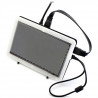 Kapazitiver 7-Zoll-TFT-LCD-Touchscreen, 1024 x 600 Pixel HDMI + USB für Raspberry Pi 2 / B + + Schwarz-Weiß-Gehäuse