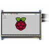 TFT LCD kapazitiver Touchscreen 7 '' 800x480px HDMI + USB für Raspberry Pi 2 / B + + Schwarz-Weiß-Gehäuse