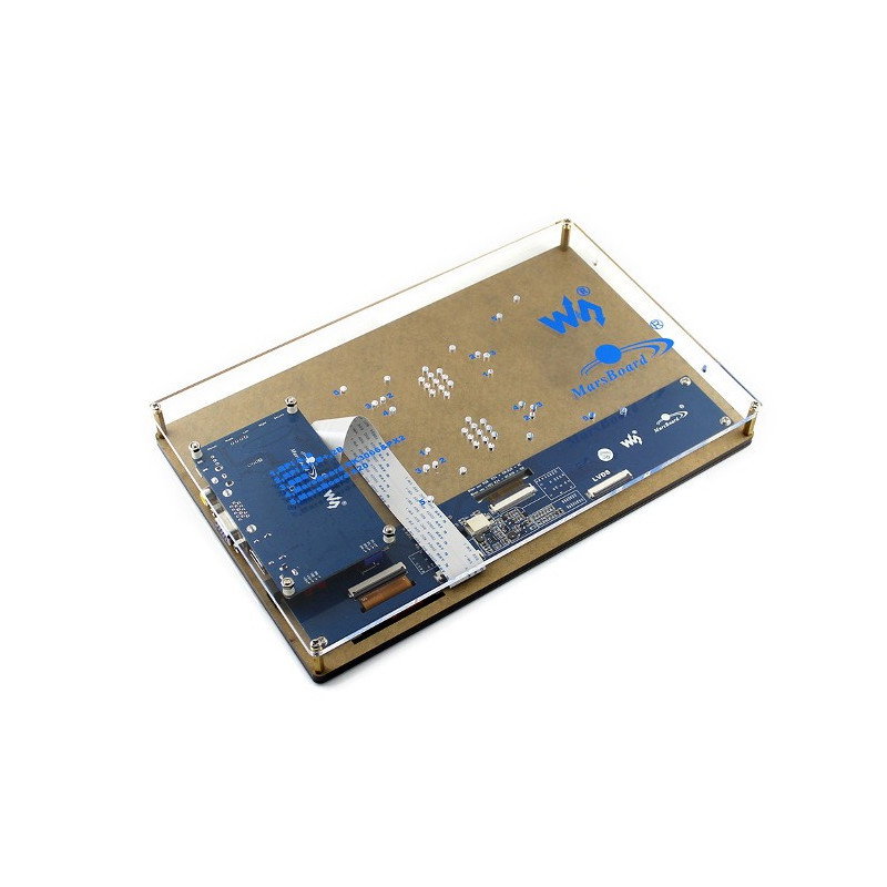 10,1'' 1024x600px TFT LCD kapazitiver Touchscreen für Raspberry Pi 3/2 / B++ Gehäuse