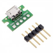 MicroUSB Typ B 5 Pin - Stecker für die Kontaktplatte - Pololu