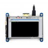 Resistiver Touchscreen LCD 4 '' 800x480px IPS HDMI + GPIO für Raspberry Pi 3/2 / B +
